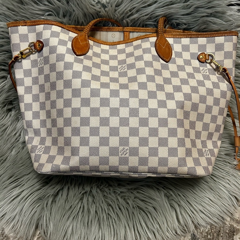 Louis Vuitton neverfull MM Damier azur